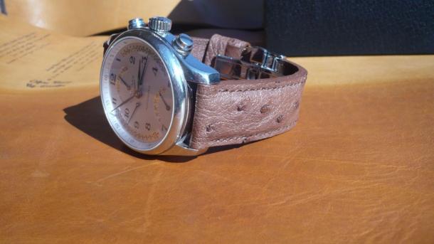 Longines Master Collection Retrograde.Curea ceas tip Autruche